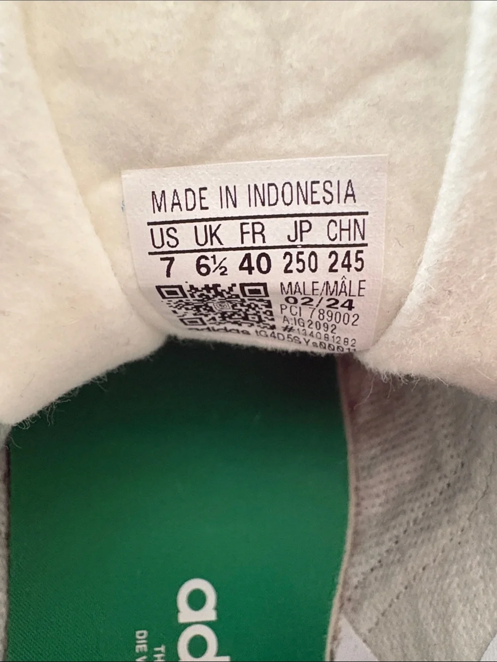 Adidas Green Suede Gazelle Sneakers with White Stripes